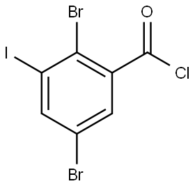 2,5-Dibromo-3-iodobenzoyl chloride 구조식 이미지