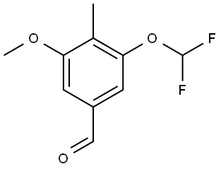 3-(Difluoromethoxy)-5-methoxy-4-methylbenzaldehyde Structure