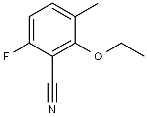 2-Ethoxy-6-fluoro-3-methylbenzonitrile 구조식 이미지