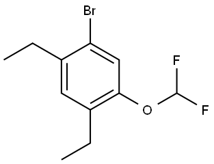 1-Bromo-5-(difluoromethoxy)-2,4-diethylbenzene Structure