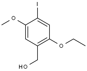 (2-ethoxy-4-iodo-5-methoxyphenyl)methanol Structure