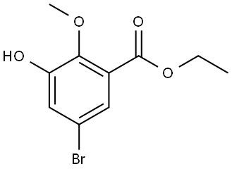 Ethyl 5-bromo-3-hydroxy-2-methoxybenzoate Structure