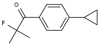 1-(4-Cyclopropylphenyl)-2-fluoro-2-methyl-1-propanone Structure