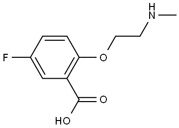 5-fluoro-2-(2-(methylamino)ethoxy)benzoic acid Structure