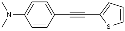 N,N-Dimethyl-4-[2-(2-thienyl)ethynyl]benzenamine Structure