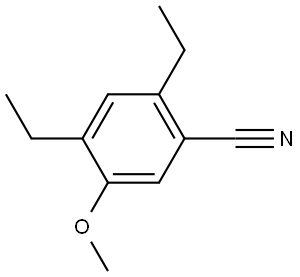 2,4-Diethyl-5-methoxybenzonitrile Structure