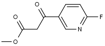 3-Pyridinepropanoic acid, 6-fluoro-β-oxo-, methyl ester 구조식 이미지