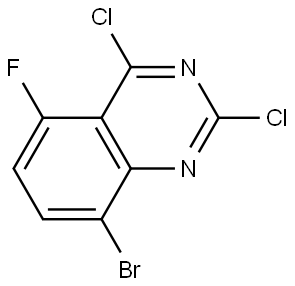 8-bromo-2,4-dichloro-5-fluoroquinazoline Structure