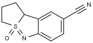 1,2,3,9B-Tetrahydro-4,4-benzo[c]thieno[2,1-e]isothiazole-8-carbonitrile 4-oxide Structure