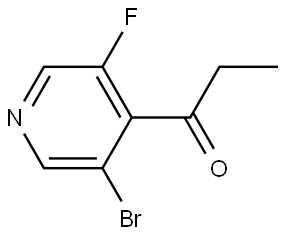 1-(3-Bromo-5-fluoro-4-pyridinyl)-1-propanone Structure