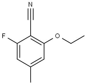 2-Ethoxy-6-fluoro-4-methylbenzonitrile Structure