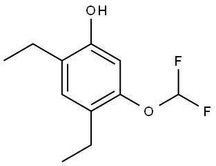 5-(Difluoromethoxy)-2,4-diethylphenol Structure