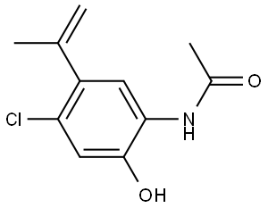 N-(4-chloro-2-hydroxy-5-(prop-1-en-2-yl)phenyl)acetamide Structure