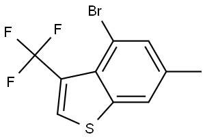 4-Bromo-6-methyl-3-(trifluoromethyl)benzo[b]thiophene 구조식 이미지