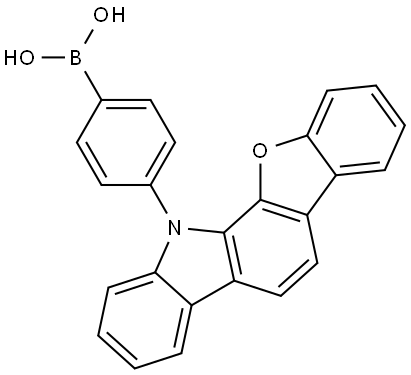 Boronic acid, B-[4-(12H-benzofuro[2,3-a]carbazol-12-yl)phenyl]- Structure