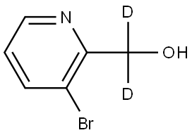 (3-Bromopyridin-2-yl)methan-d2-ol Structure