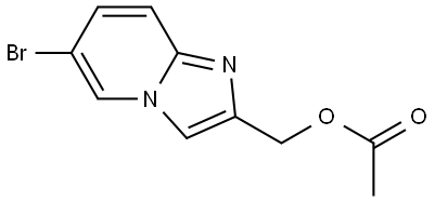 Imidazo[1,2-a]pyridine-2-methanol, 6-bromo-, 2-acetate Structure