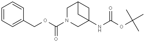 benzyl 1-((tert-butoxycarbonyl)amino)-3-azabicyclo[3.1.1]heptane-3-carboxylate Structure