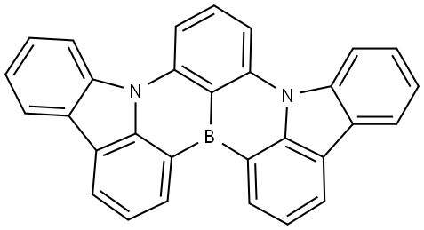 Indolo[3,2,1-de]indolo[3',2',1':8,1][1,4]benzazaborino[2,3,4-kl]phenazaborine Structure