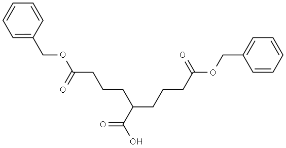 1,7-Bis(phenylmethyl) 1,4,7-heptanetricarboxylate Structure