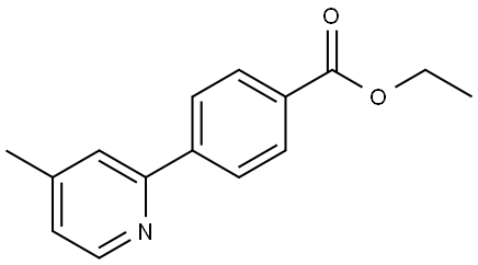 Ethyl 4-(4-methylpyridin-2-yl)benzoate Structure