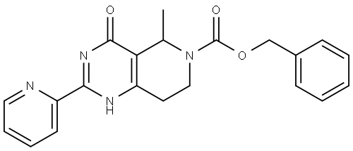 benzyl 4-hydroxy-5-methyl-2-(2-pyridyl)-7,8-dihydro-5H-pyrido[4,3-d]pyrimidine-6-carboxylate 구조식 이미지