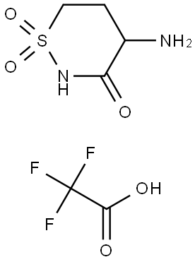 4-amino-1,2-thiazinane-1,1,3-trione trifluoroacetic acid Structure