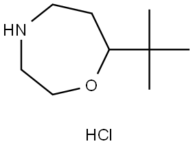 7-tert-butyl-1,4-oxazepane hydrochloride Structure