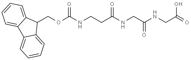 2-{2-[3-({[(9H-fluoren-9-yl)methoxy]carbonyl}amino)propanamido]acetamido}acetic acid Structure