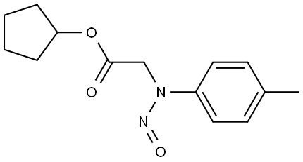 cyclopentyl 2-(nitroso(p-tolyl)amino)acetate Structure