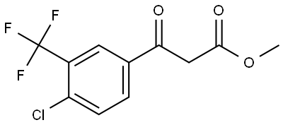 Methyl 4-chloro-β-oxo-3-(trifluoromethyl)benzenepropanoate Structure