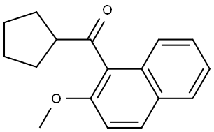 Cyclopentyl(2-methoxy-1-naphthalenyl)methanone Structure