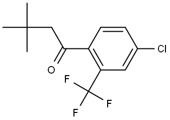 1-[4-Chloro-2-(trifluoromethyl)phenyl]-3,3-dimethyl-1-butanone Structure