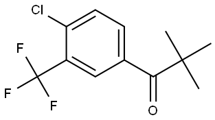 1-[4-Chloro-3-(trifluoromethyl)phenyl]-2,2-dimethyl-1-propanone Structure