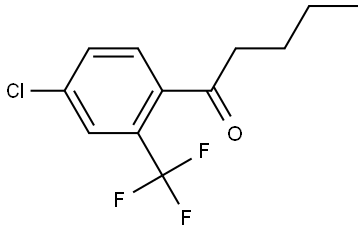 1-[4-Chloro-2-(trifluoromethyl)phenyl]-1-pentanone Structure