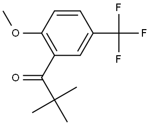 1-[2-Methoxy-5-(trifluoromethyl)phenyl]-2,2-dimethyl-1-propanone Structure