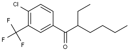 1-[4-Chloro-3-(trifluoromethyl)phenyl]-2-ethyl-1-hexanone Structure