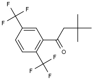 1-[2,5-Bis(trifluoromethyl)phenyl]-3,3-dimethyl-1-butanone Structure