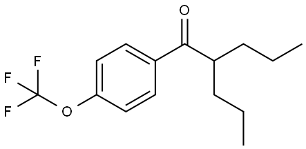 2-Propyl-1-[4-(trifluoromethoxy)phenyl]-1-pentanone Structure