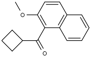 Cyclobutyl(2-methoxy-1-naphthalenyl)methanone Structure