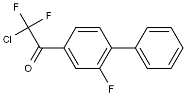 2-chloro-2,2-difluoro-1-(2-fluoro-[1,1'-biphenyl]-4-yl)ethanone Structure