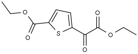 Ethyl 5-(ethoxycarbonyl)-α-oxo-2-thiopheneacetate Structure