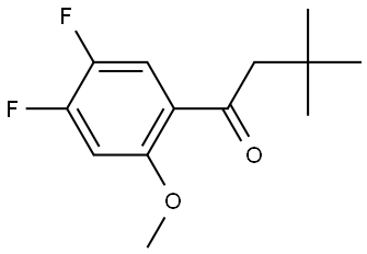 1-(4,5-Difluoro-2-methoxyphenyl)-3,3-dimethyl-1-butanone Structure