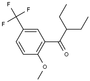 2-Ethyl-1-[2-methoxy-5-(trifluoromethyl)phenyl]-1-butanone Structure