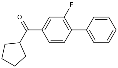 Cyclopentyl(2-fluoro[1,1'-biphenyl]-4-yl)methanone Structure