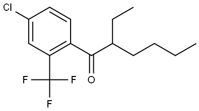 1-[4-Chloro-2-(trifluoromethyl)phenyl]-2-ethyl-1-hexanone Structure