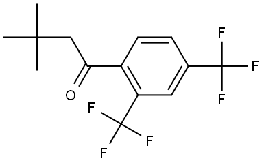 1-[2,4-Bis(trifluoromethyl)phenyl]-3,3-dimethyl-1-butanone Structure