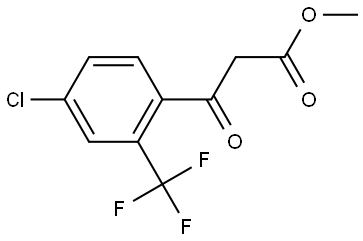 Methyl 4-chloro-β-oxo-2-(trifluoromethyl)benzenepropanoate Structure