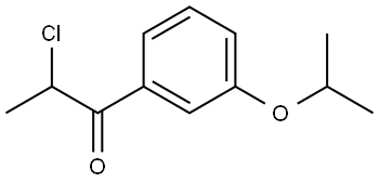 2-Chloro-1-[3-(1-methylethoxy)phenyl]-1-propanone Structure