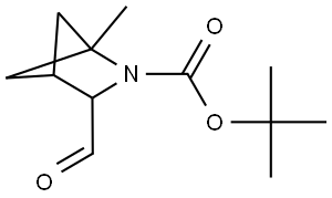 tert-butyl 3-formyl-1-methyl-2-azabicyclo[2.1.1]hexane-2-carboxylate Structure